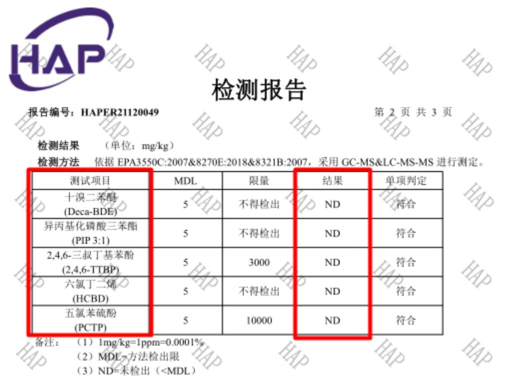 江苏君华特塑PEEK检查结果